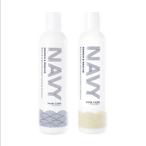 Navy hair care shampoo & conditioner